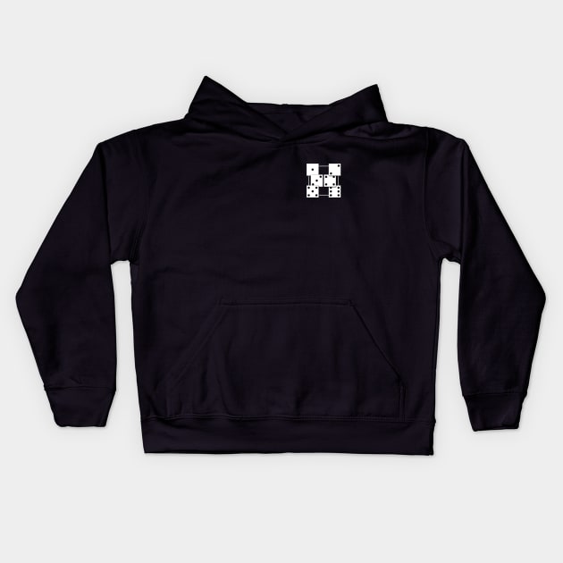 (Pocket) D6 Dice Kids Hoodie by Stupid Coffee Designs